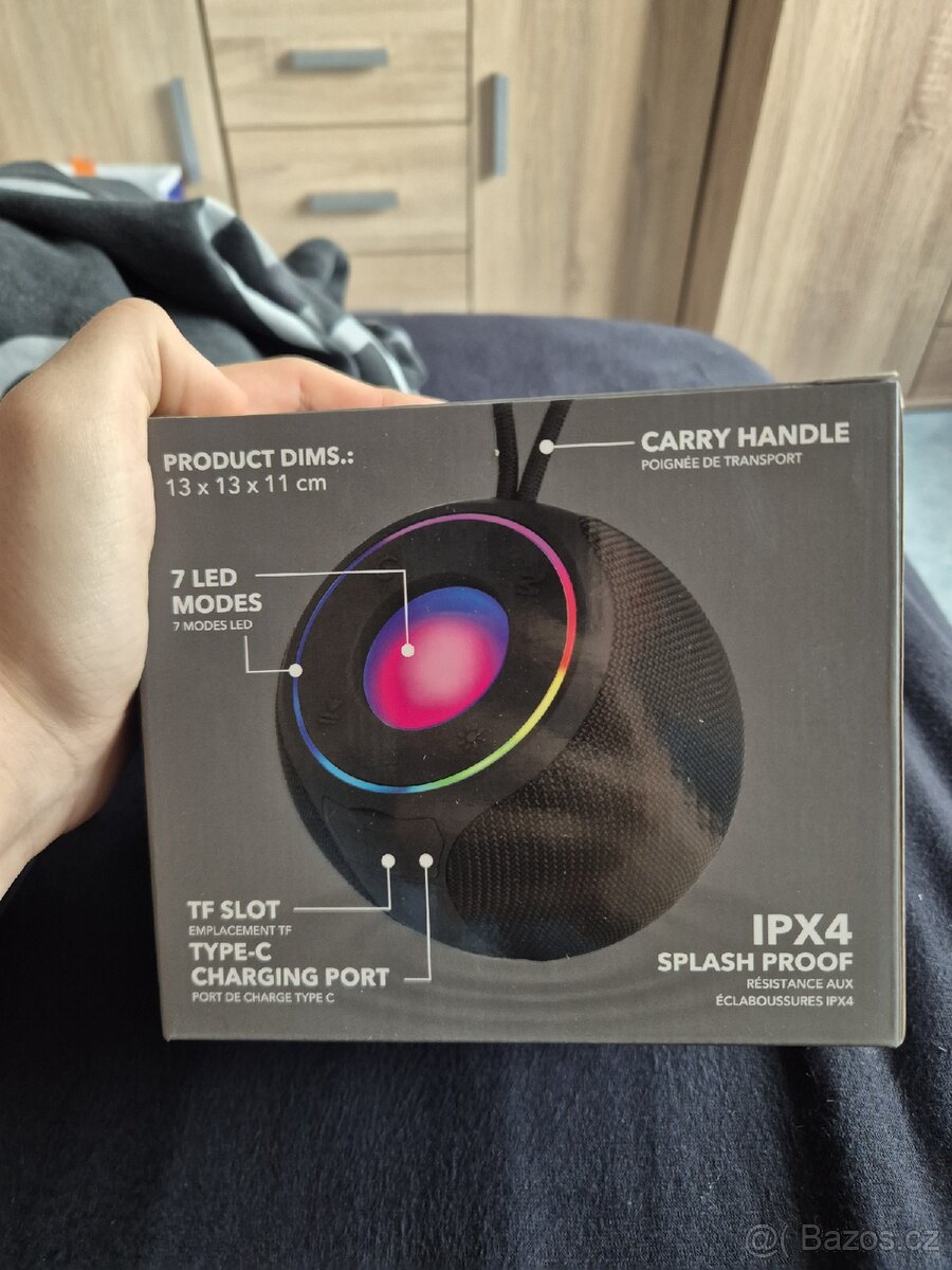 RGB Bluetooth Reprák – Splash Proof (Nerozbalený)
