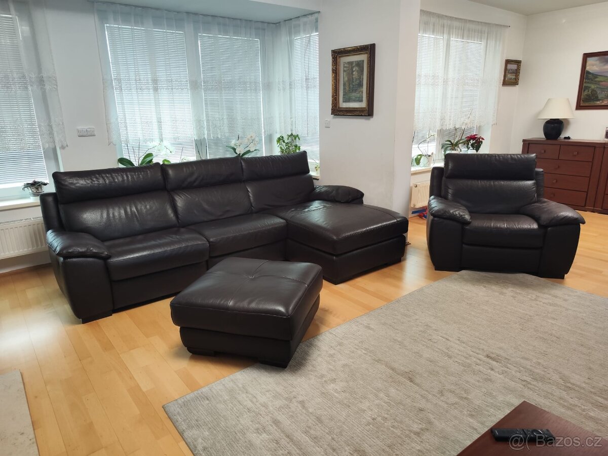 Kožená sedací souprava