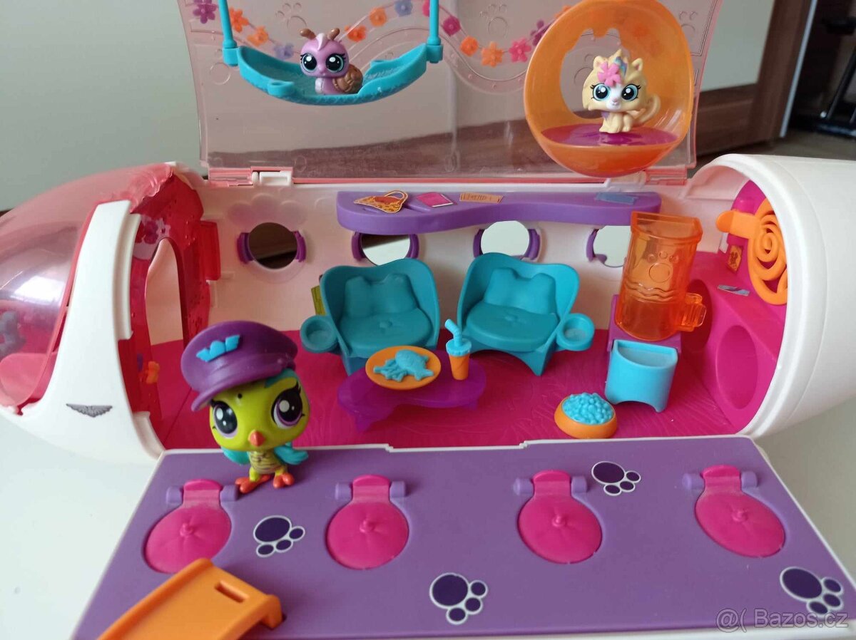 Letadlo lps littlest pet shop komplet sada Hasbr