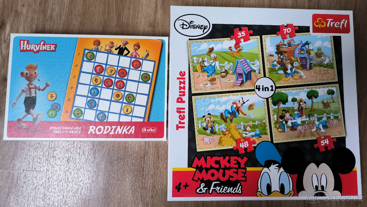 Spol. hra Hurvínek + Disney Puzzle (4x)