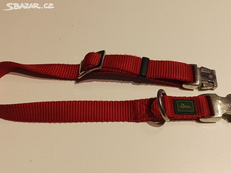 Obojek Hunter Vario Basic Alu-Strong červený