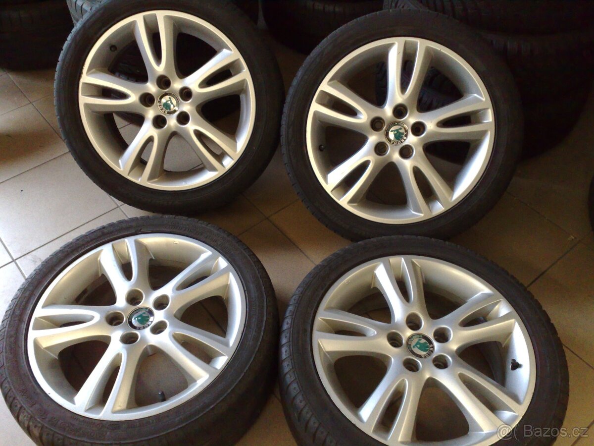 alu kola 5x100 r16 original škoda 205/45/16
