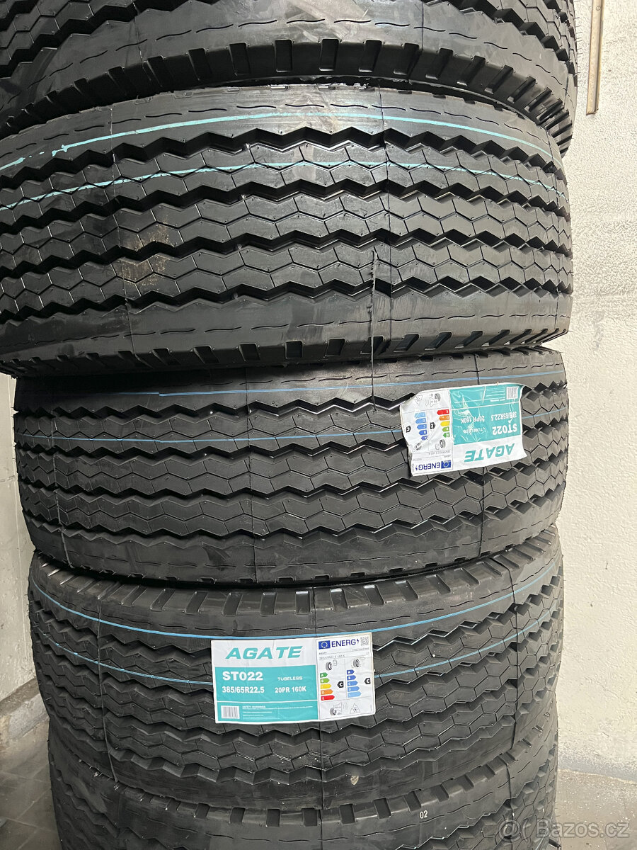 Prodám nové návěsové pneu Agate ST022 385/65 r22,5