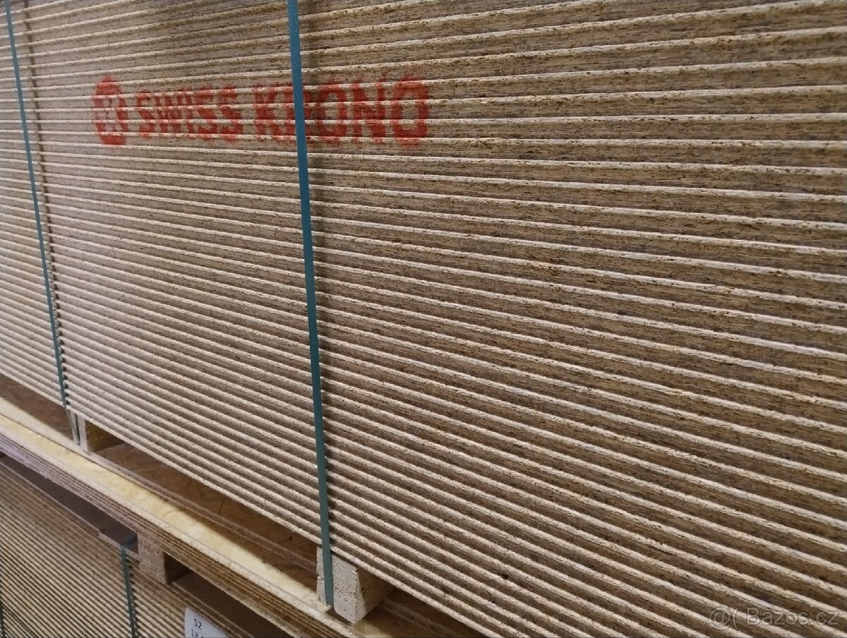 Osb desky, latě, palubky.