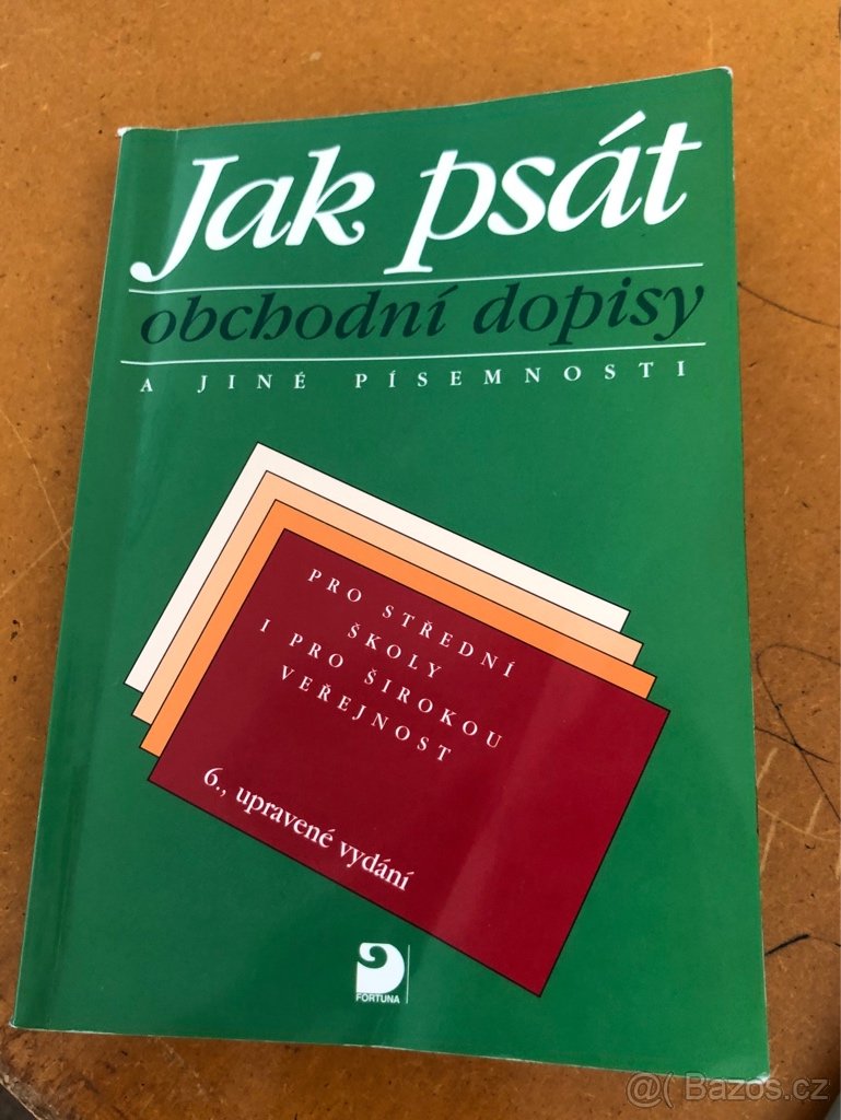 Učebnice Jak psát obchodní dopisy A JINÉ PÍSEMNOSTI