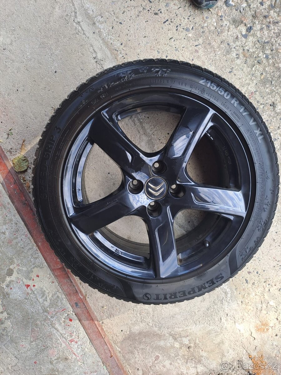 Alu Citroën 4x108 r17 zimní pneu.
