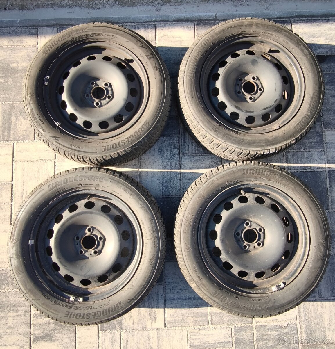 P plechová kola + zimní pneu Bridgestone - Scala, Kamiq