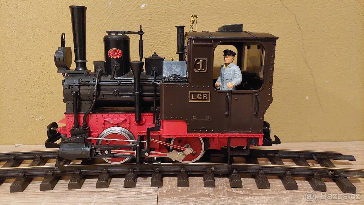 LGB parní lokomotiva Stainz 1  - zahradní železnice