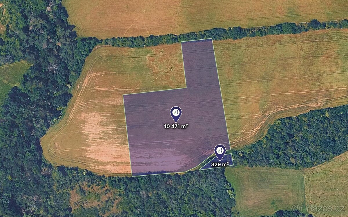 Prodej podílu 9/40 pole 2 430 m², Dobříč