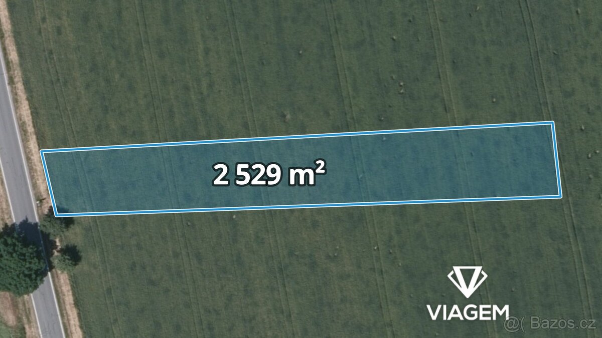 Pole 2 529 m², Podíl 40 % o výměře 1 012 m²