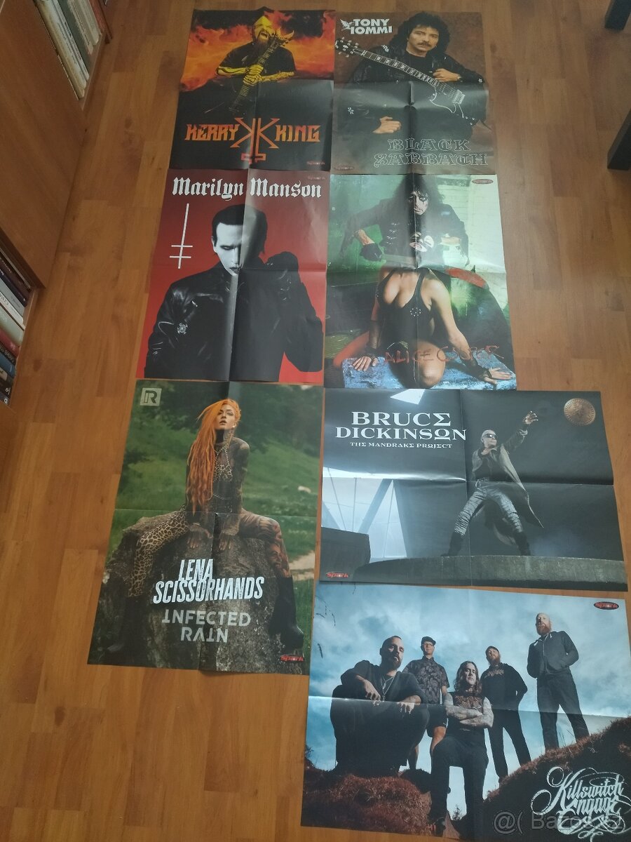Metalové plakáty oboustranné A2:T. IOMMI atd.