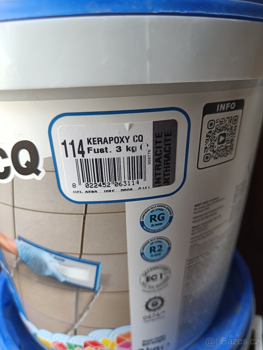 MAPEI Kerapoxy CQ 114 spárovací hmota antracit 3kg