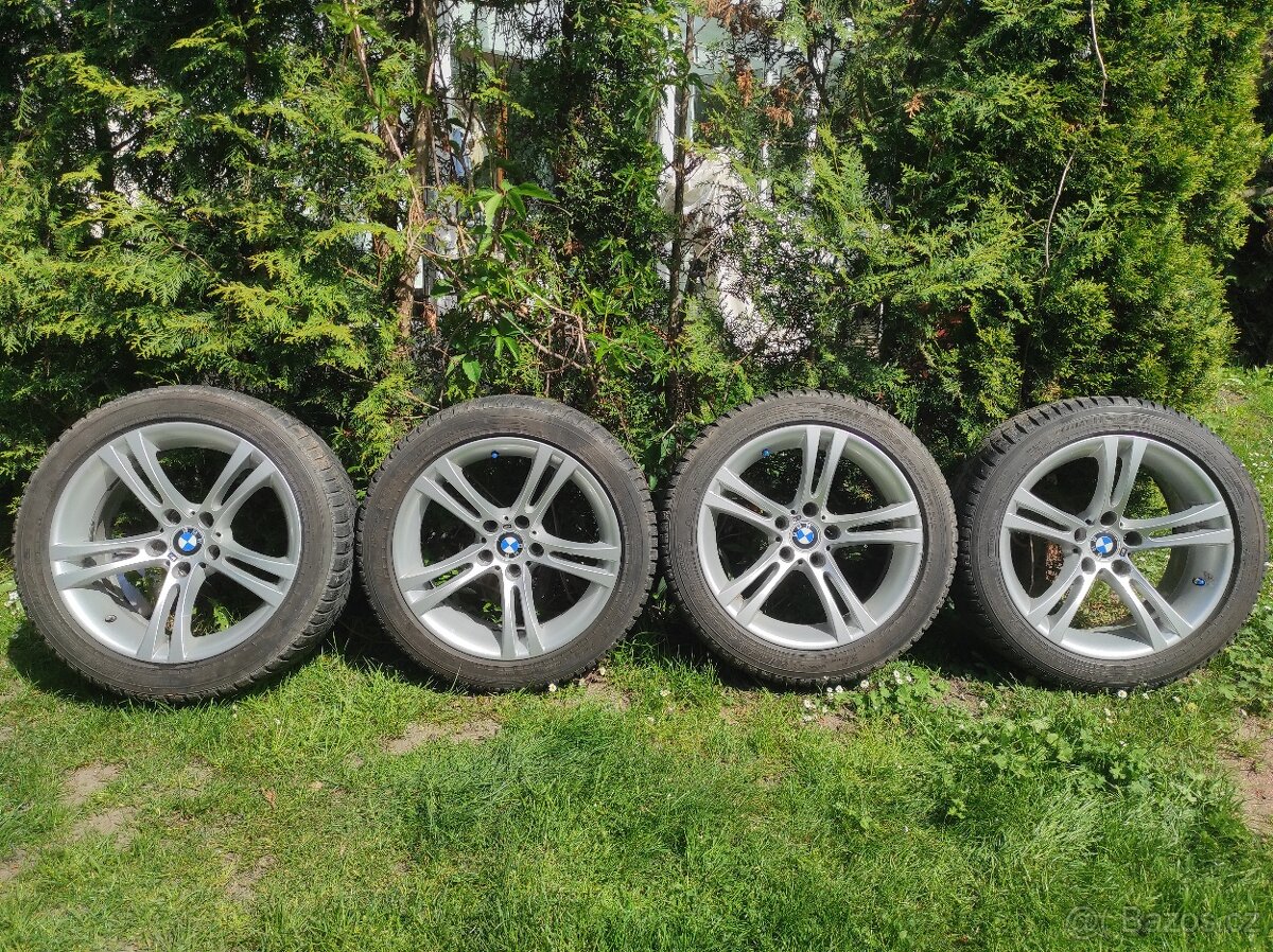 Alu kola BMW 5x120r18 originální M5/M6+zimní pneumatiky  245