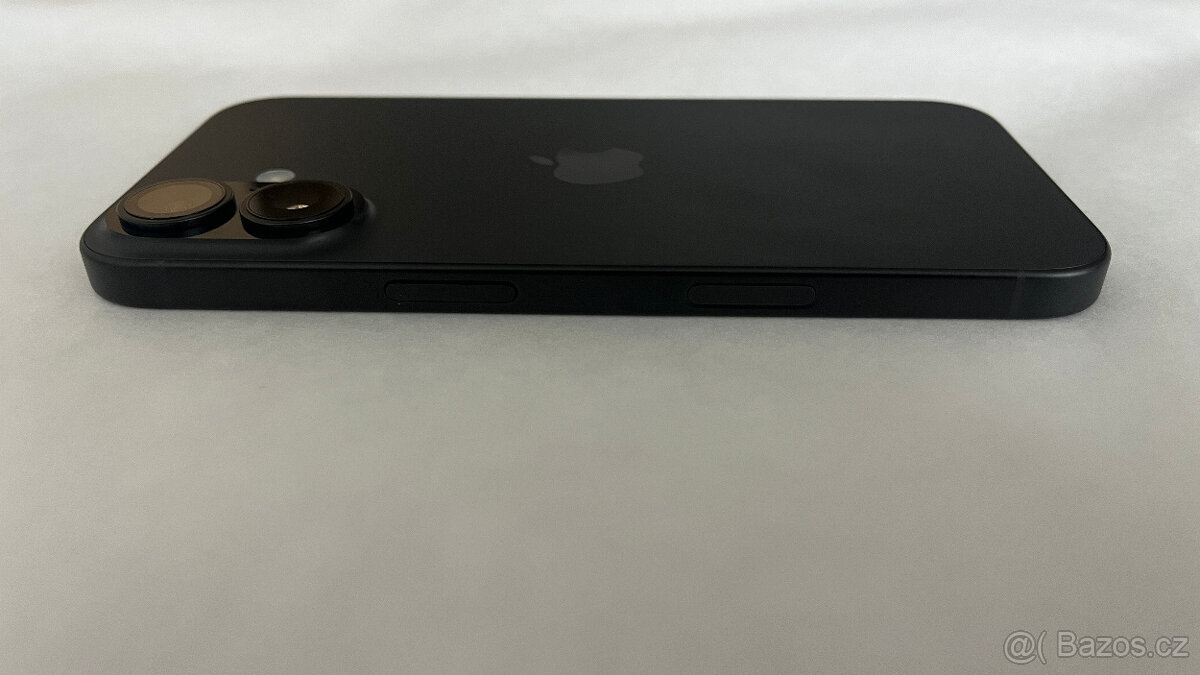 APPLE IPHONE 16 128 GB ČERNÝ,12 MĚS.ZÁRUKA,ZÁNOVNÍ,100% BAT