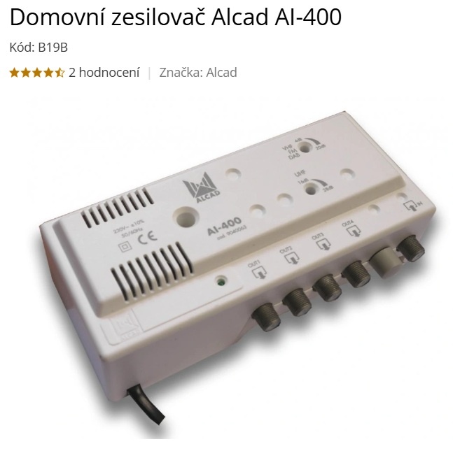 Alcad AI-400 - Anténní zesilovač
