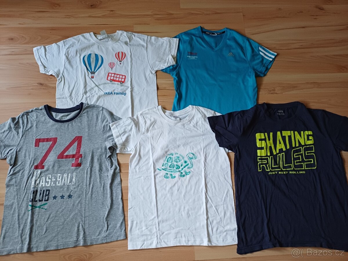 Sada 5x tričko vel.158/164