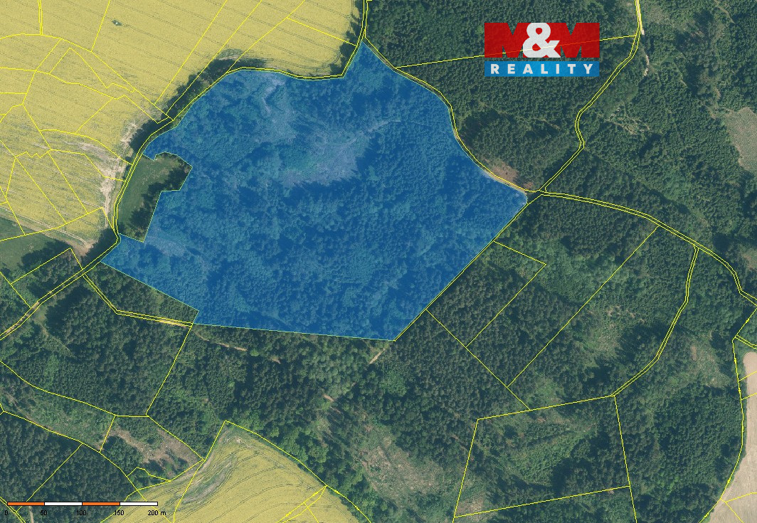 Prodej lesa, 154293 m², Milevsko