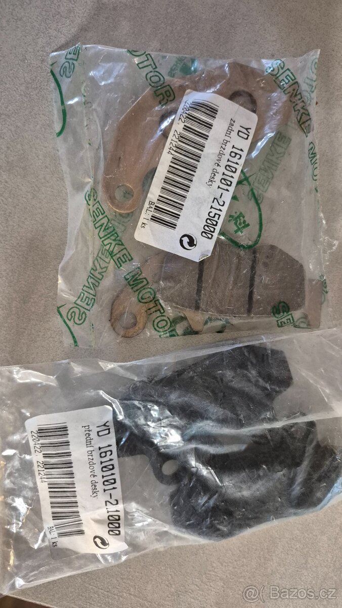 Senke Leopard 125 brzdové destičky