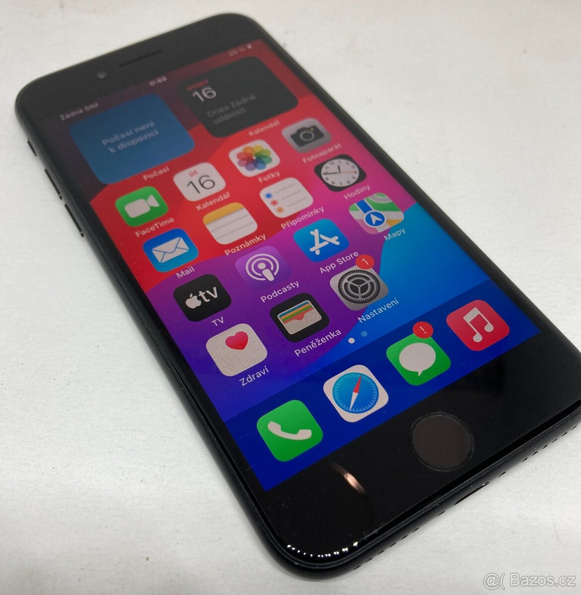 iPhone SE 2020 64GB Black, bat.92%, příslušenství