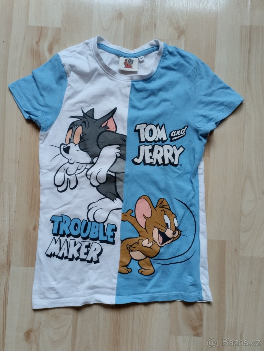 Chlapecké tričko TOM & JERRY vel.134
