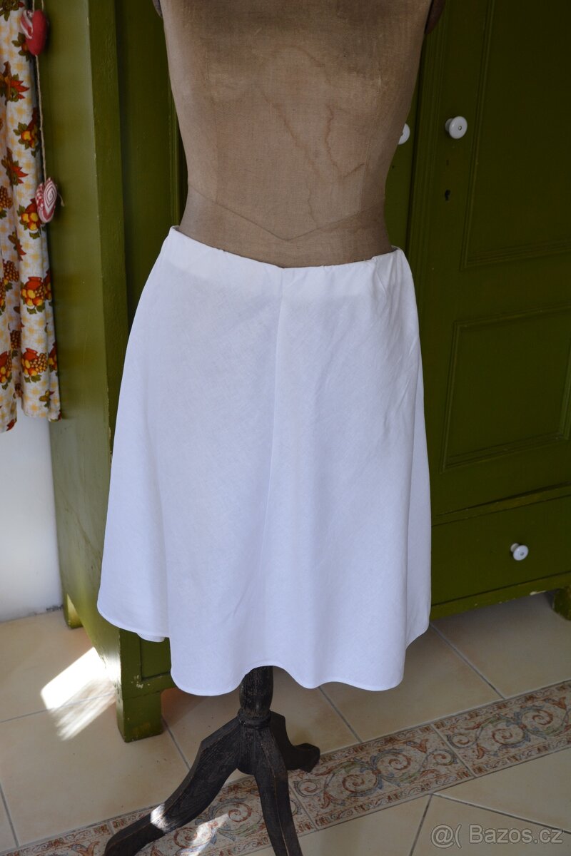 Lněná sukně Marks & Spencer, vel. 44