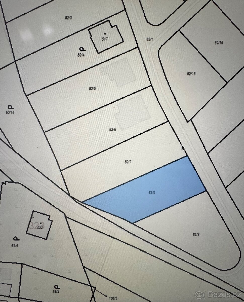 Stavební pozemek Straškov-Vodochody 967m2