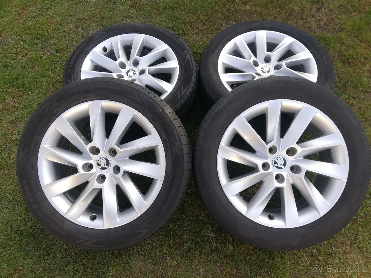 alu Škoda Superb 3, alu Stratos letní 215/55/17