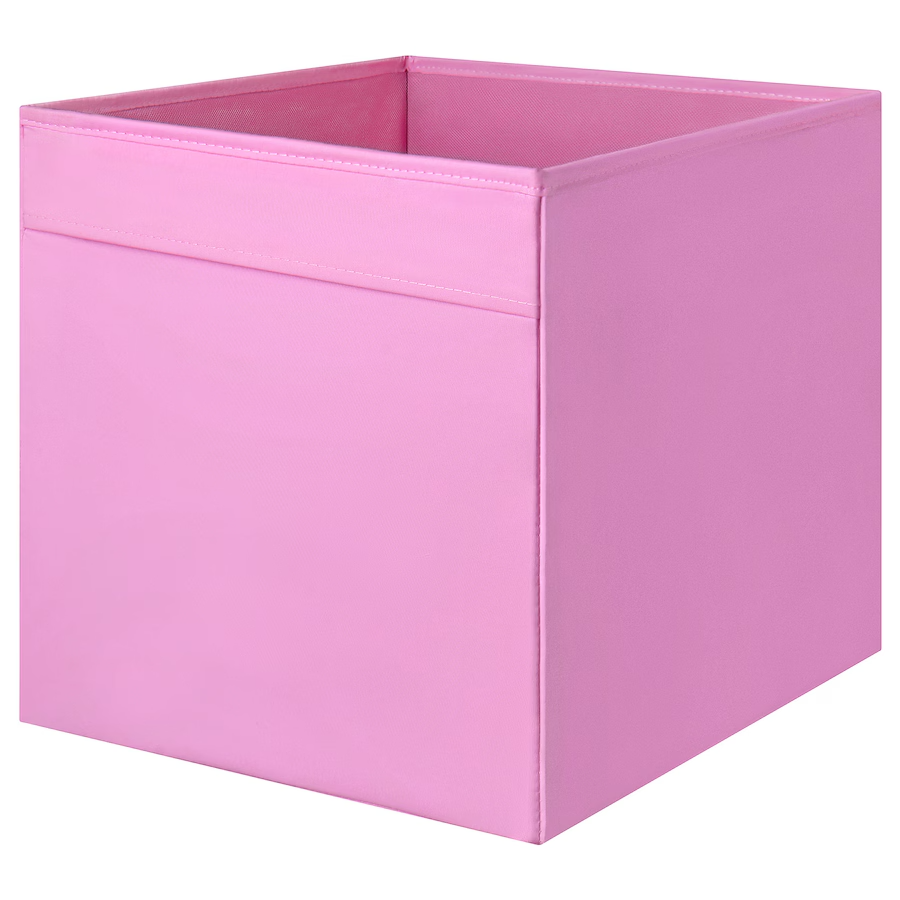 IKEA ZÁNOVNÍ KRABICE DRONA RŮŽOVÁ, 33x38x33 cm