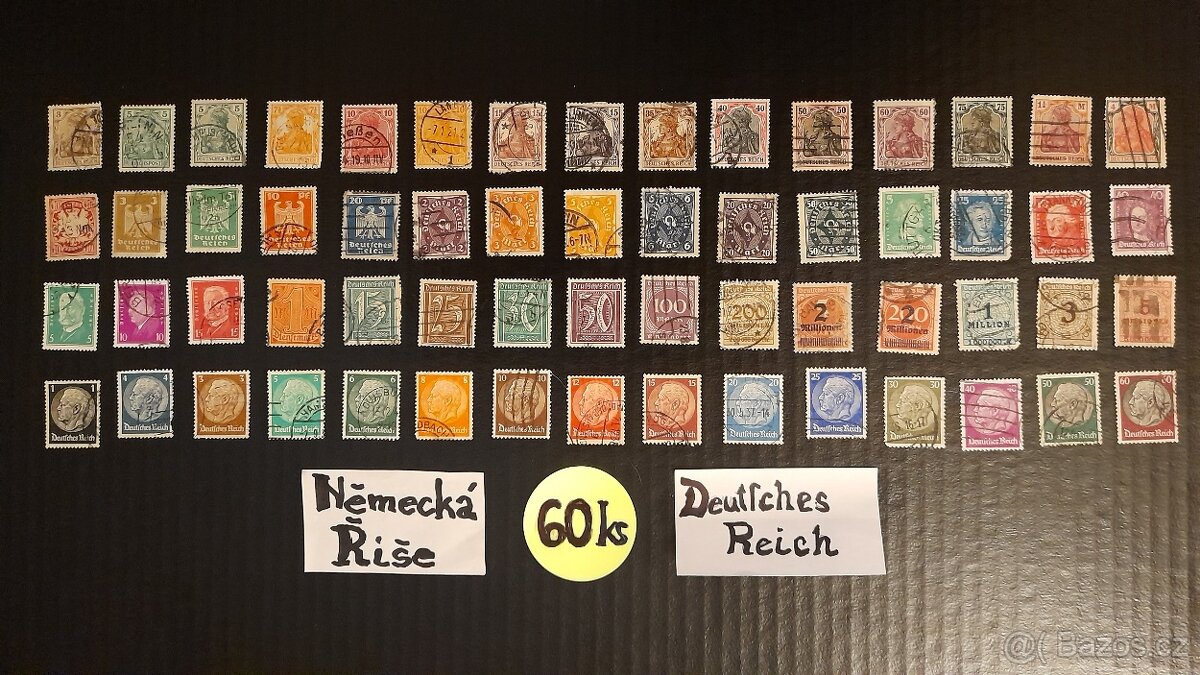 Poštovní známky Německá Říše 60ks