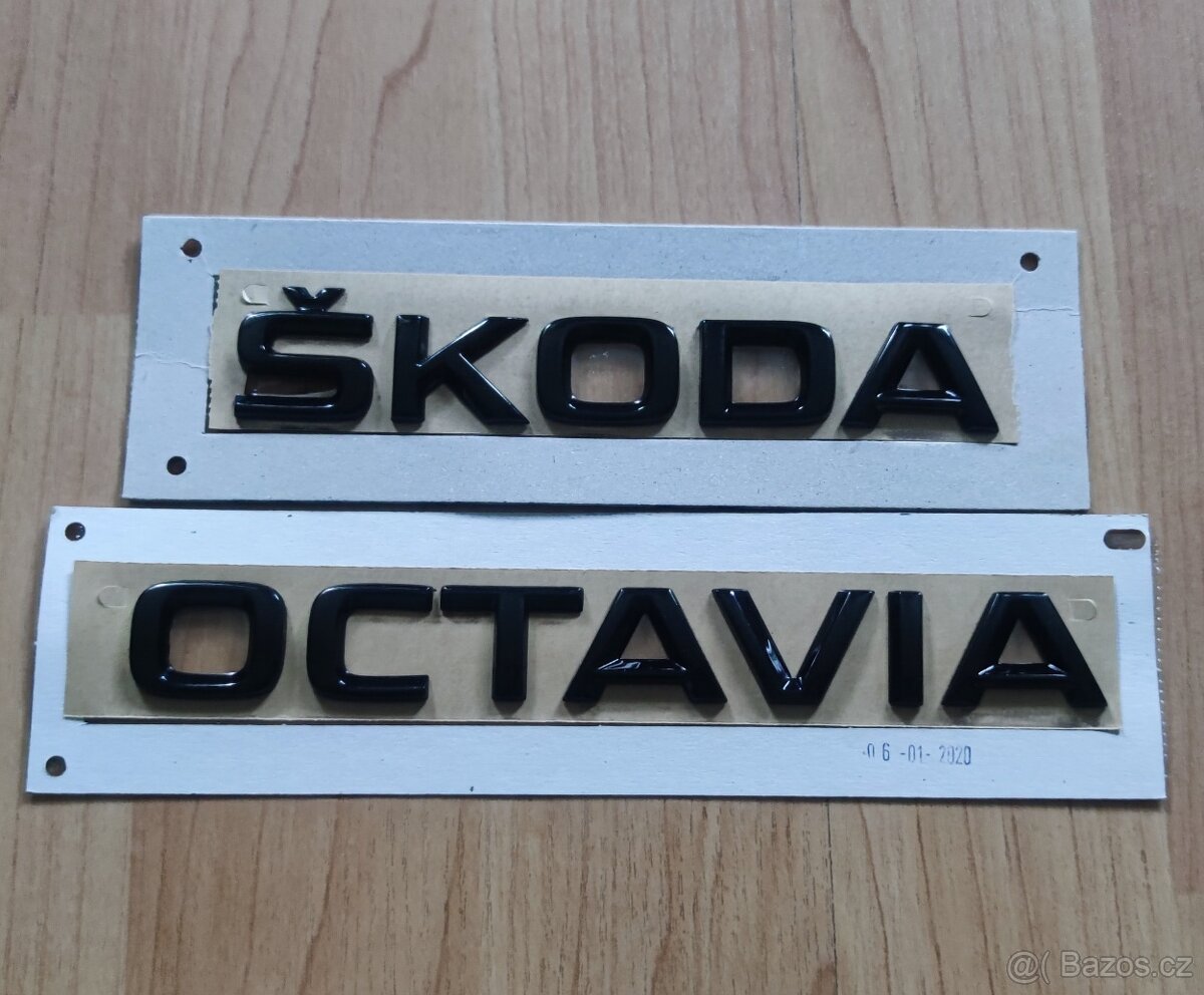 Nápisy Škoda Octavia Black Magic F9R