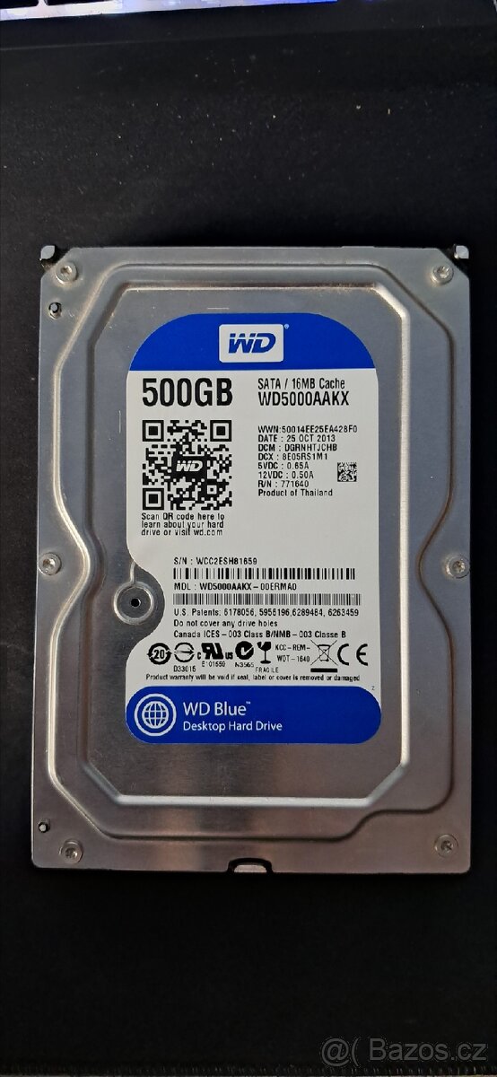 Hdd wd500gb 16mb cache