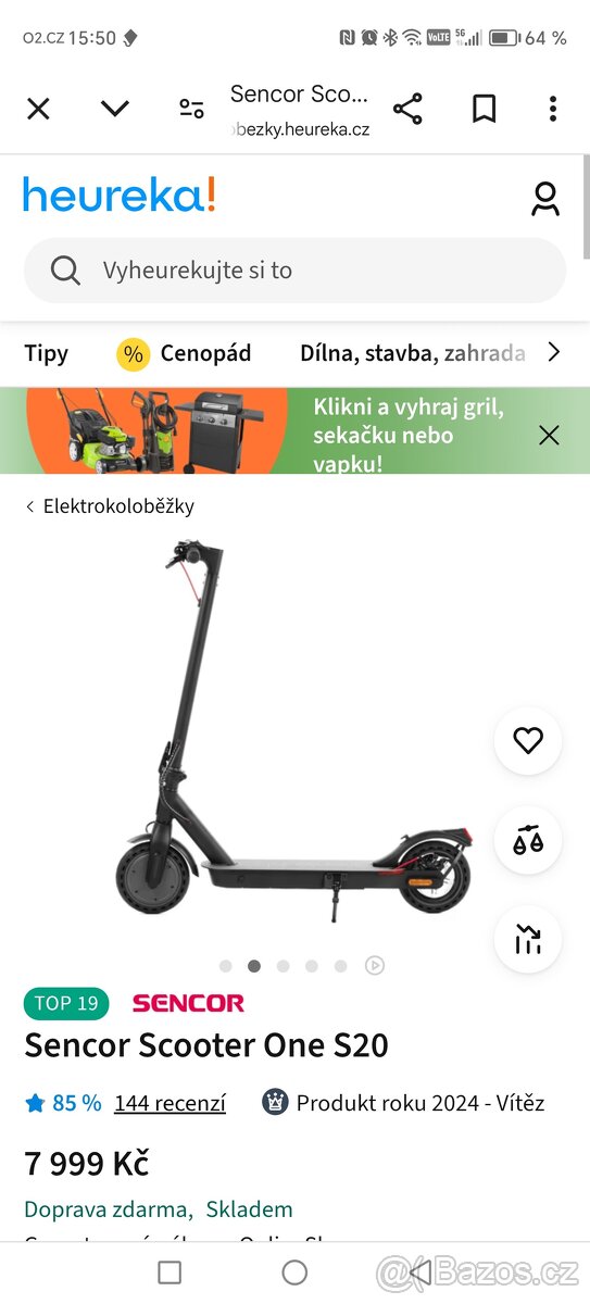 Elektrokoloběžka Sencor