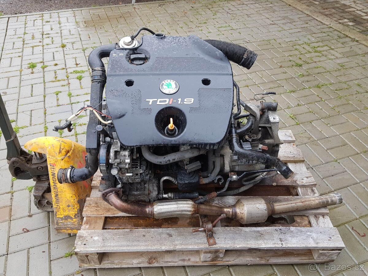 kompletní motor 1,9 TDi 81KW AHF ŠKODA, VOLKSWAGEN