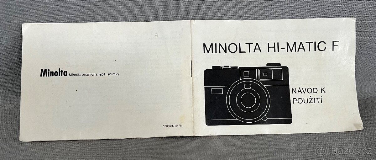 MANUAL MINOLTA HIMATIC F