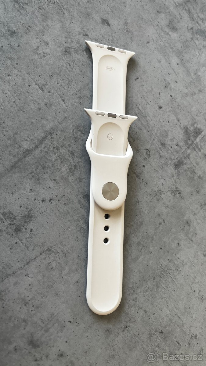 Bílý originální řemínek k Apple Watch, 42 mm, nový.