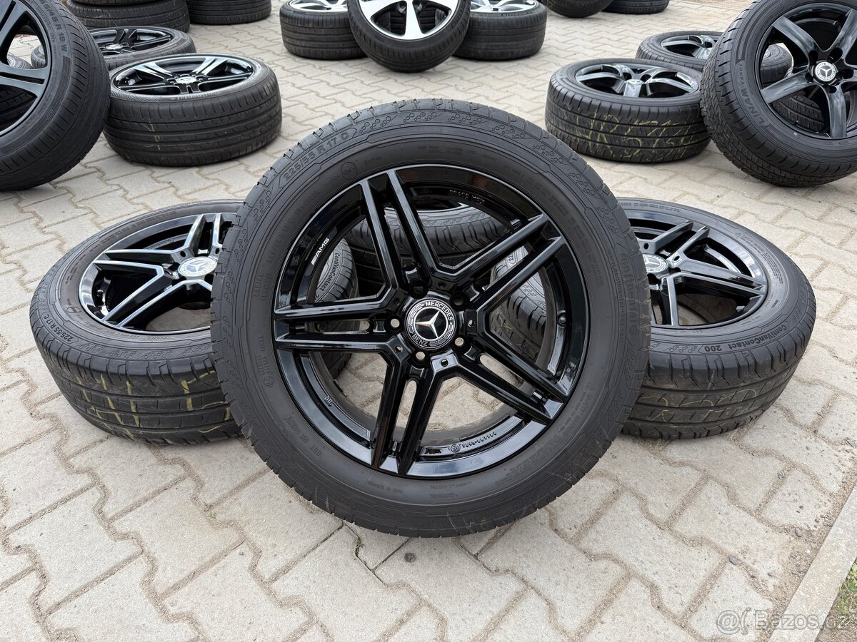 4x al kola 5x112 17 + pneu letní 225/55 R17C