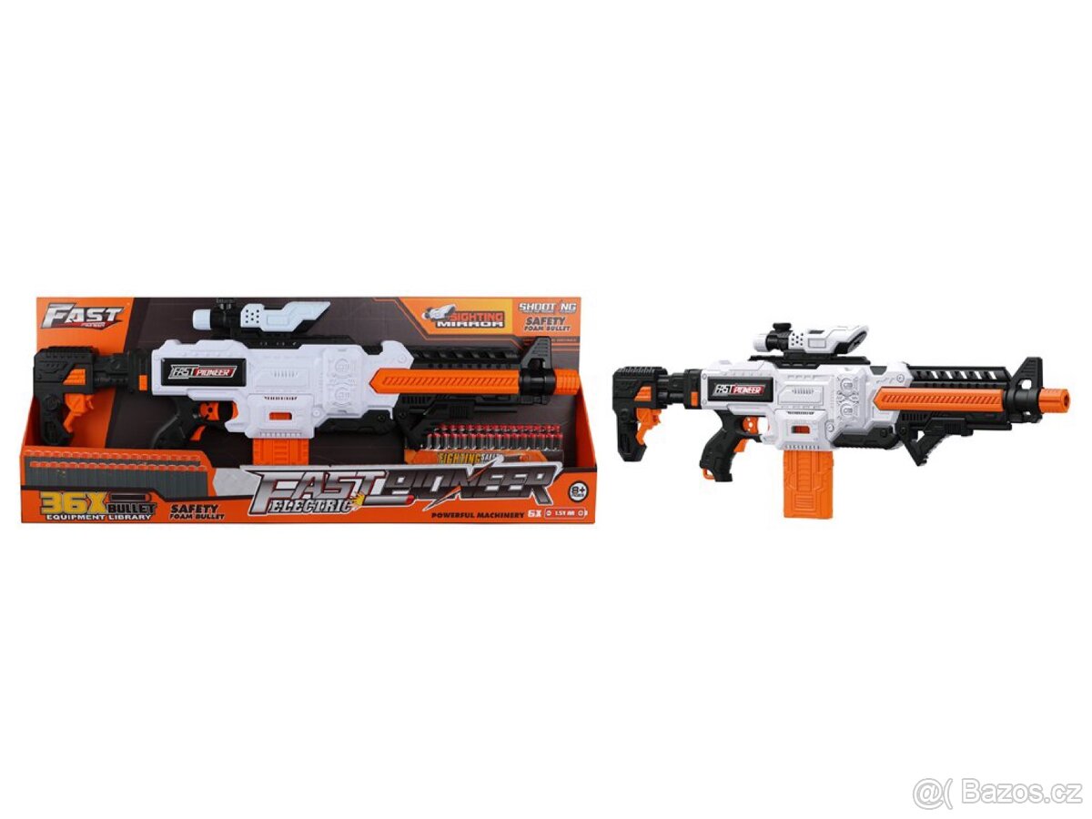 Dětská automatická pistole Fast Pioneer na pěnové náboje