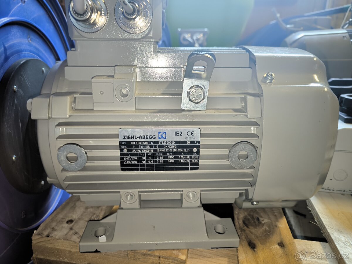 Prodám elektromotor ZEIHL- ABEGG 4KW se spínačem
