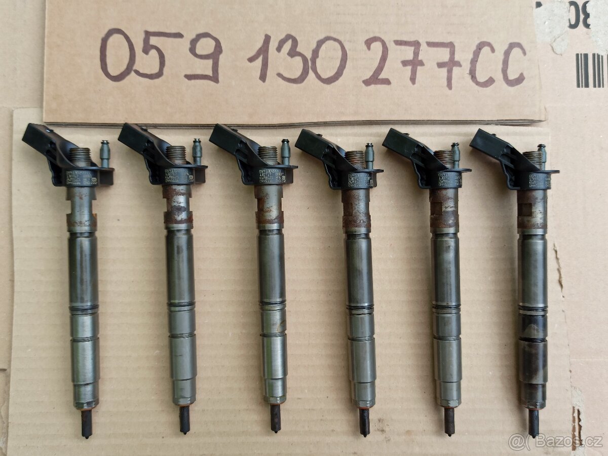 6x VSTŘIK - č. 059130277CC – AUDI A6-C7 3.0TDi 180KW