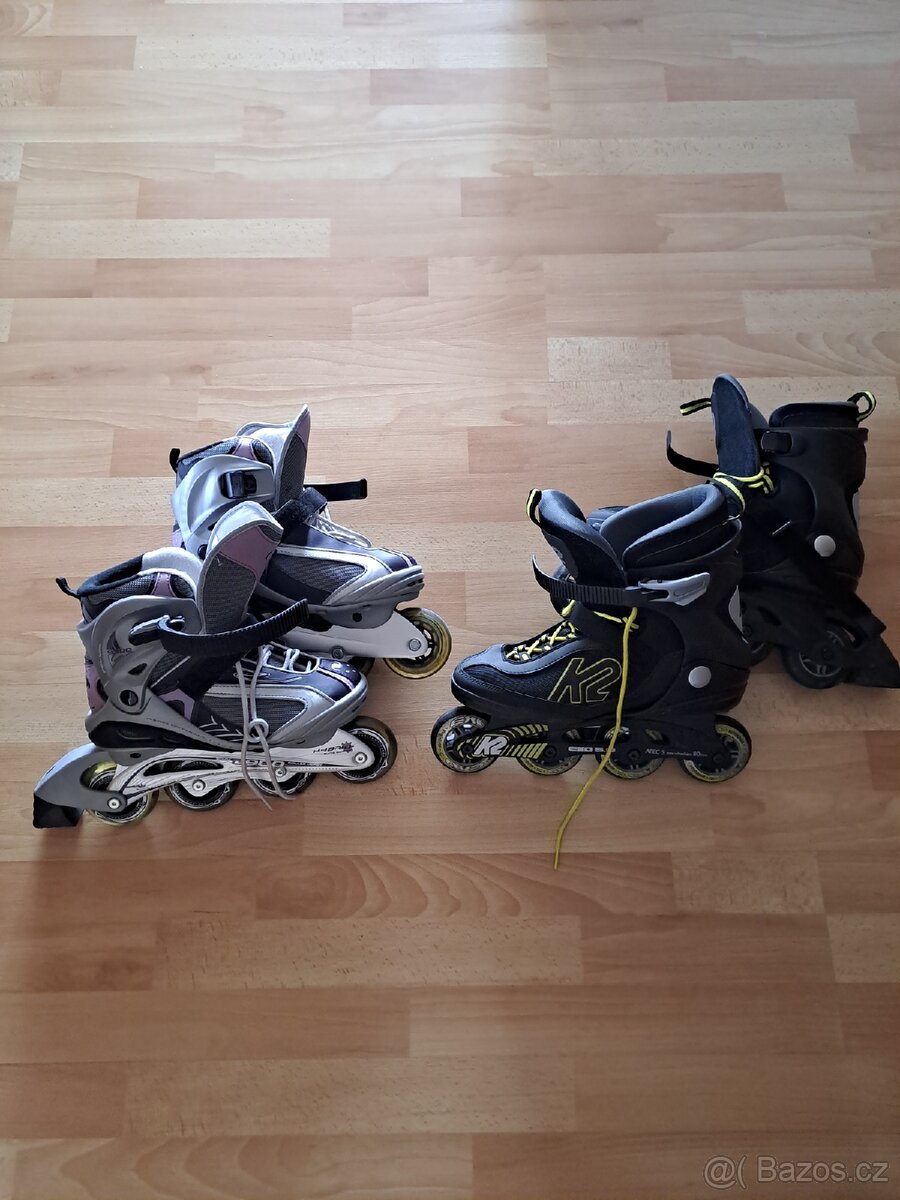 Panske a damske koleckove brusle