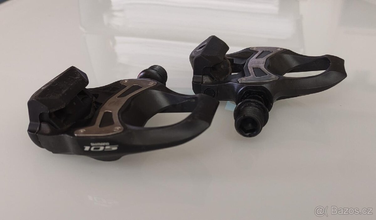 Silniční nášl. pedály SHIMANO 105 a boty LUCK