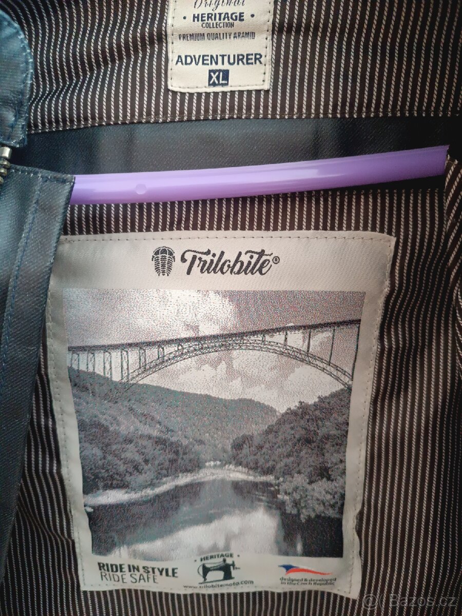 Pánská kožená bunda na motorku