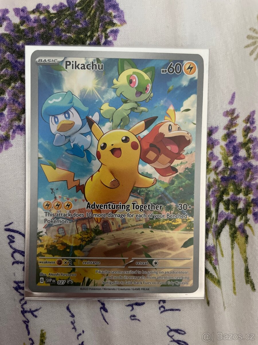Pokemon karta pikachu