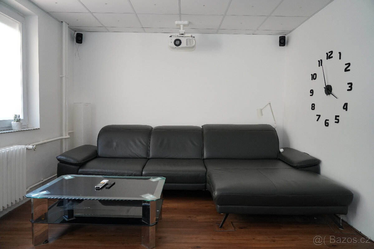 Zánovní německá sedačka Dieter Knoll, kůže, do L