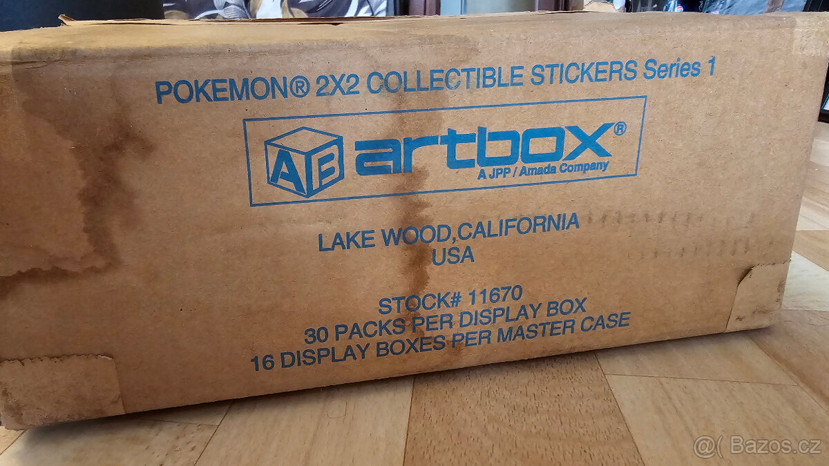 Pokémon Artbox nálepky vintage 1999 Rarita