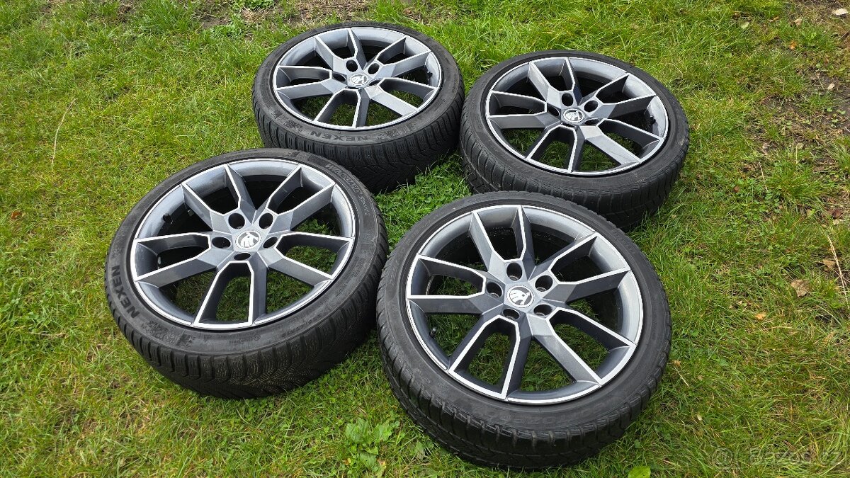 Zimní sada Alu Škoda Octavia RS Gemini 5x112 225/40R18