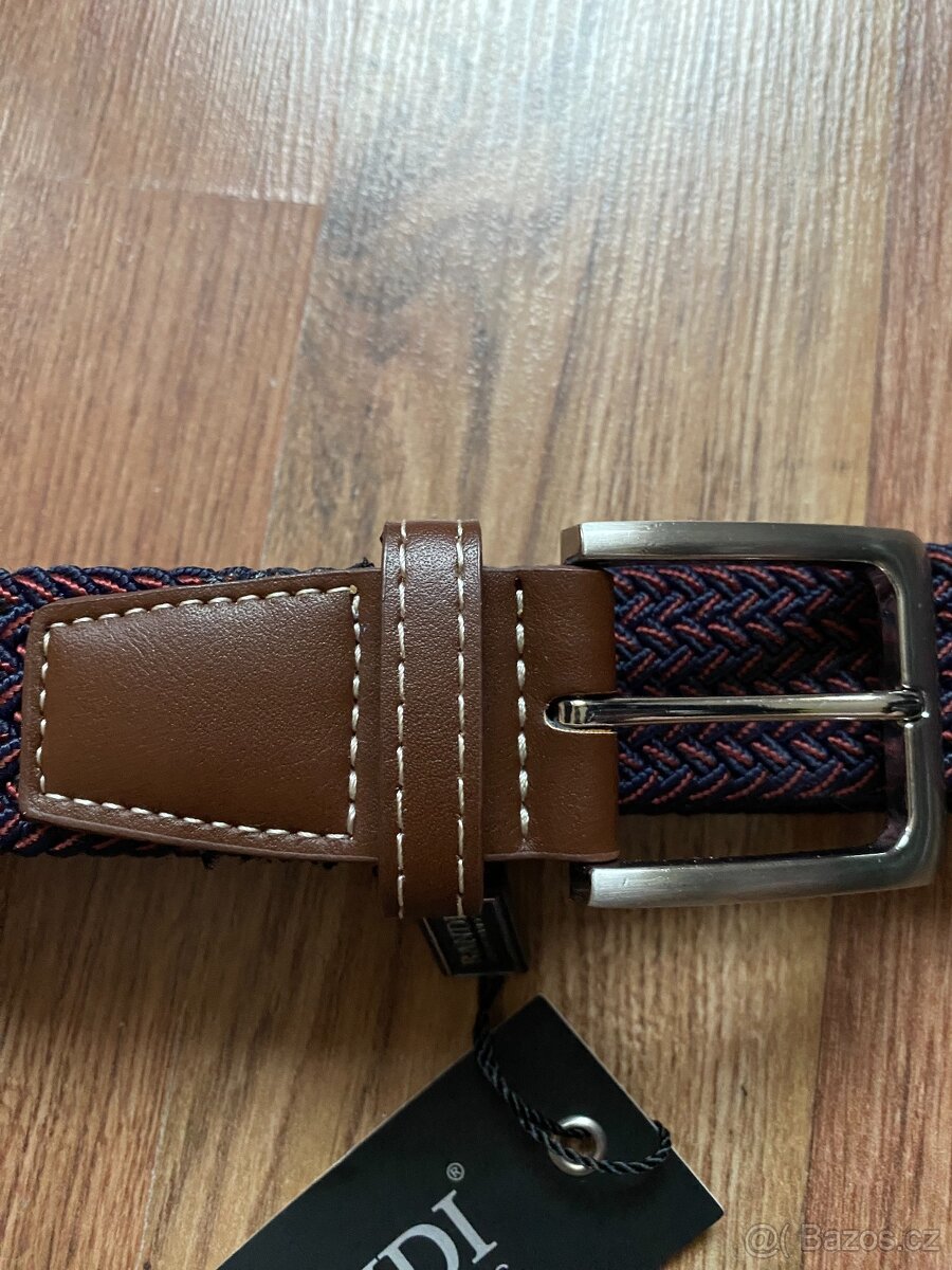 Nový pánský pružný opasek Bandi - tmavě vínový, L/XL