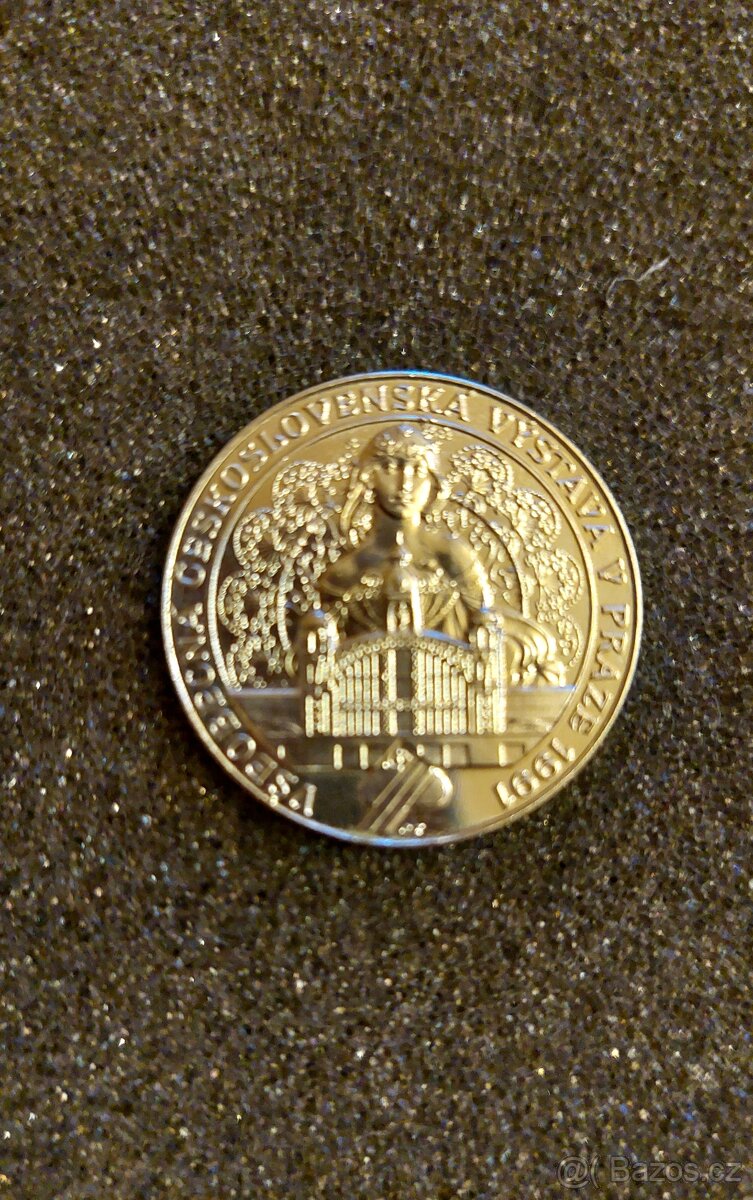 Stříbrná pamětní mince r. 1991