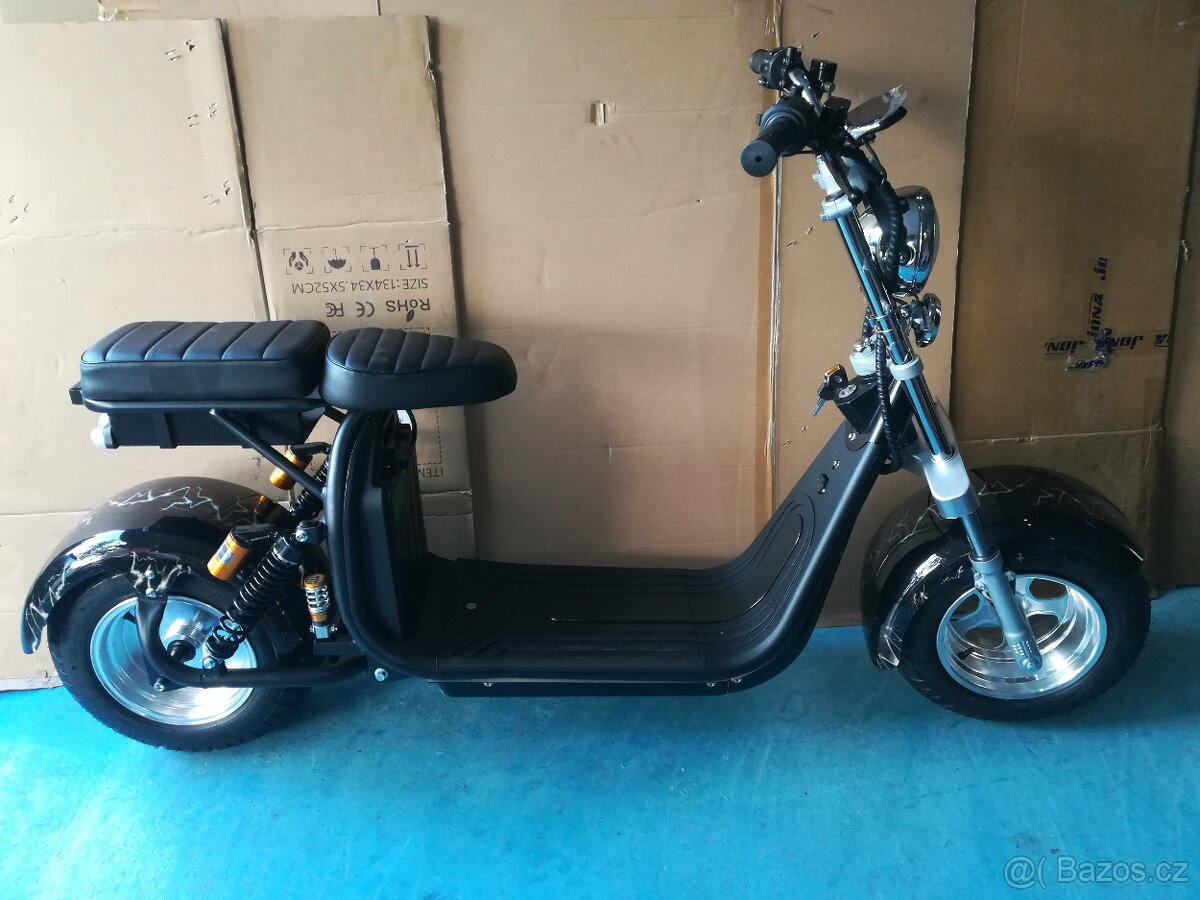 Elektrická kolobežka choper -skůtr 3000watů baterie 30ah