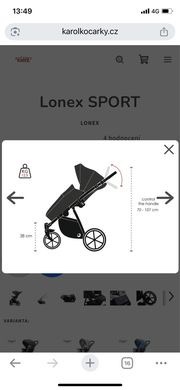 Kočárek Lonex sport